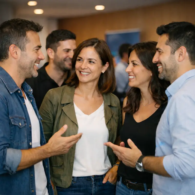 Líderes de marketing colaborando en Chief Marketing Lab, la comunidad privada de CMOs y directores de marketing